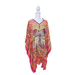 Plus Size 2X Colorful Swim Cover Up Beach Dress Lightweight Resort
